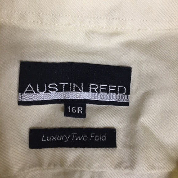 Austin Reed Mens Long Sleeve Yellow Shirt - Picture 3 of 6
